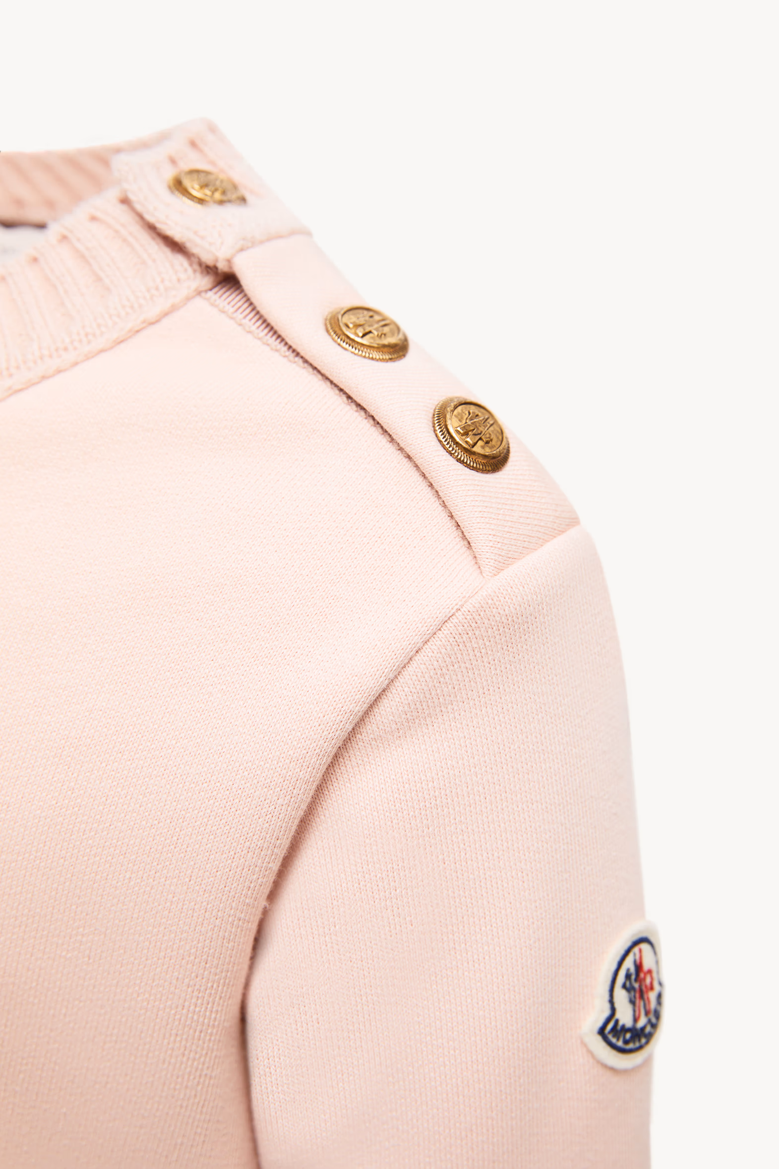 Cotton Sweatshirt Dress Girl Light Pink Moncler 5
